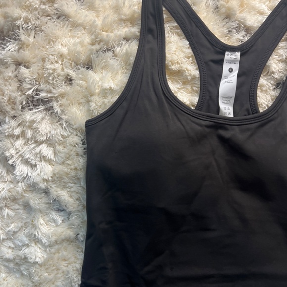 🖤 Gold Hinge Black Essential Full Length Racerback Top Shirt - Picture 2 of 5